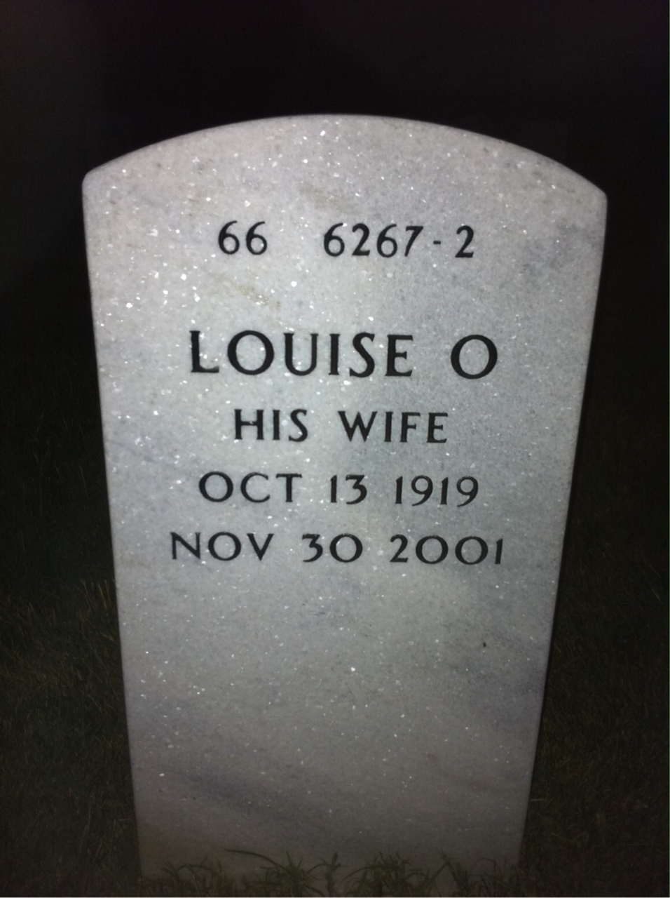 Back of headstone — Robert Doney