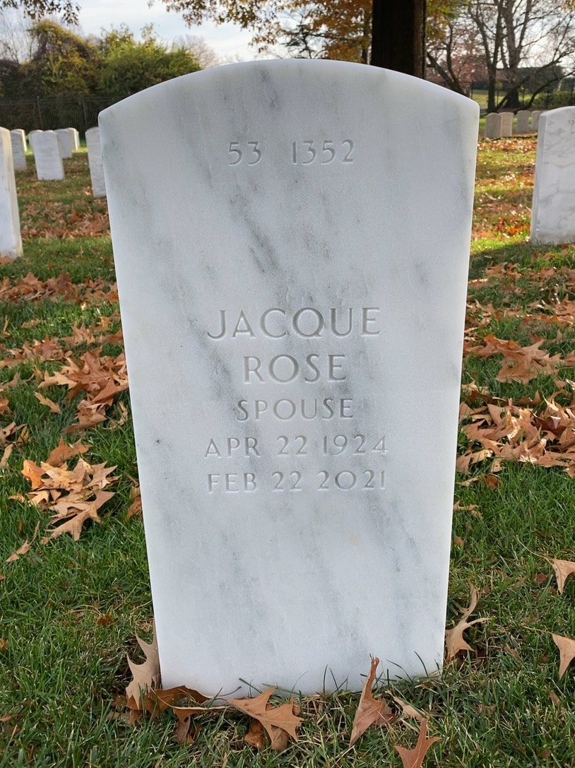 Back of headstone — Bernard Abrams