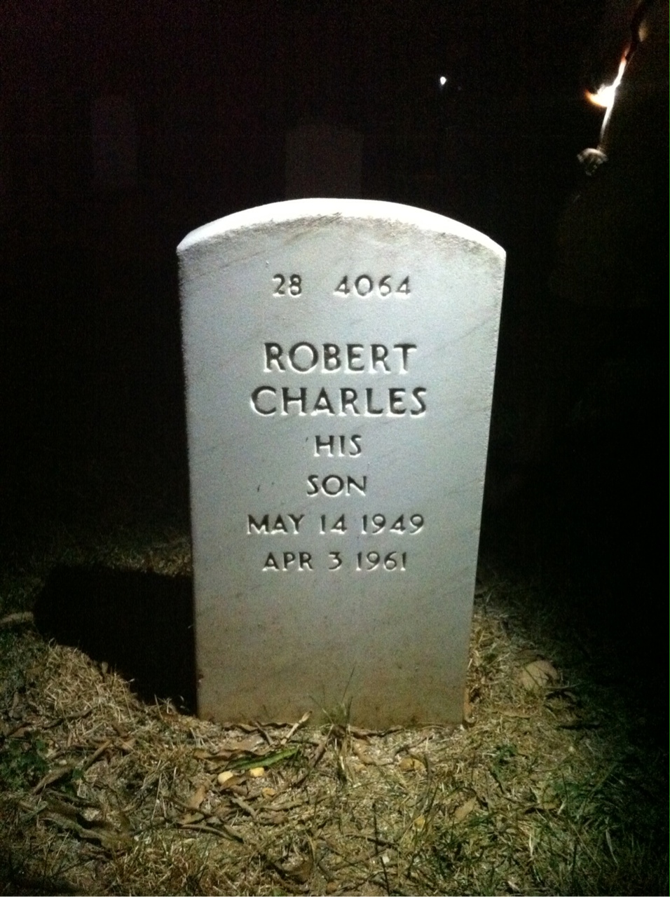 Back of headstone — Gerard Cote