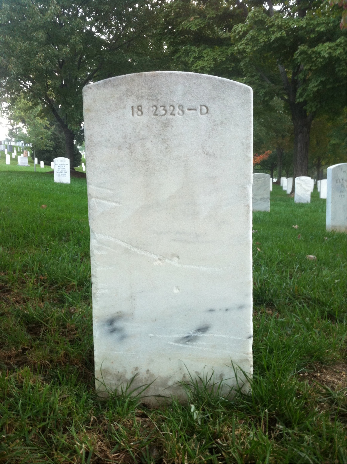 Back of headstone — William Munkittrick