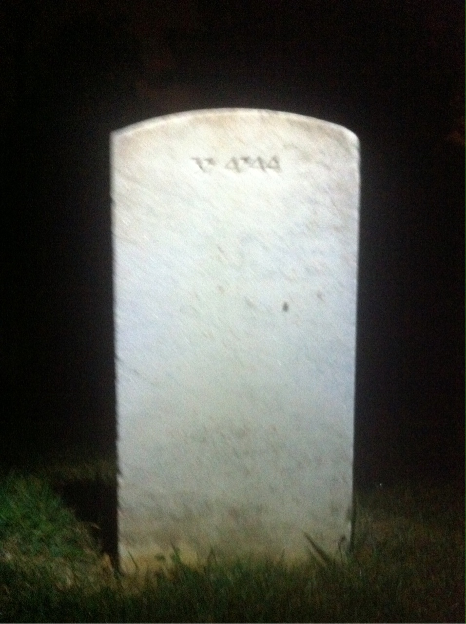 Back of headstone — William Russell