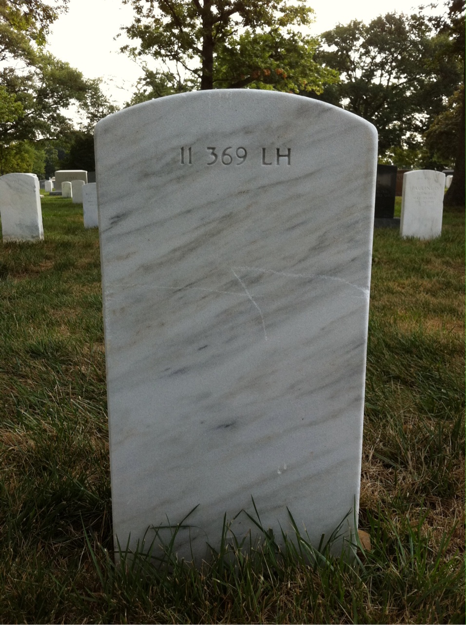Back of headstone — James Baird