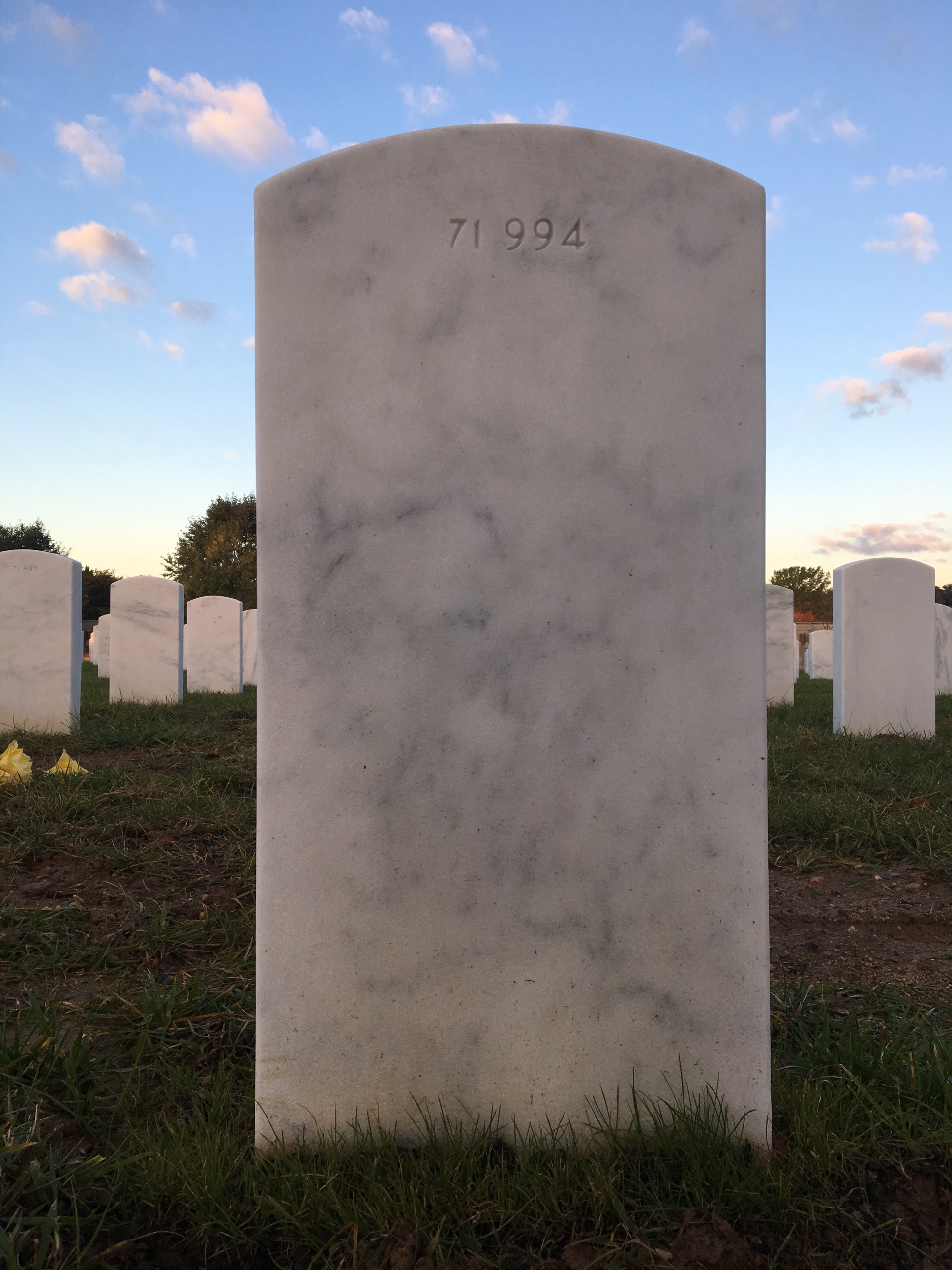 Back of headstone — James Floyd Poarch
