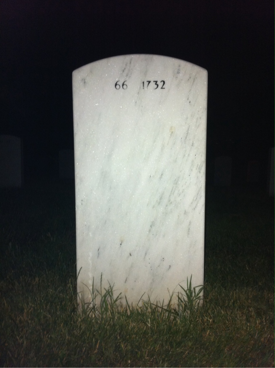 Back of headstone — Harold Stalnaker