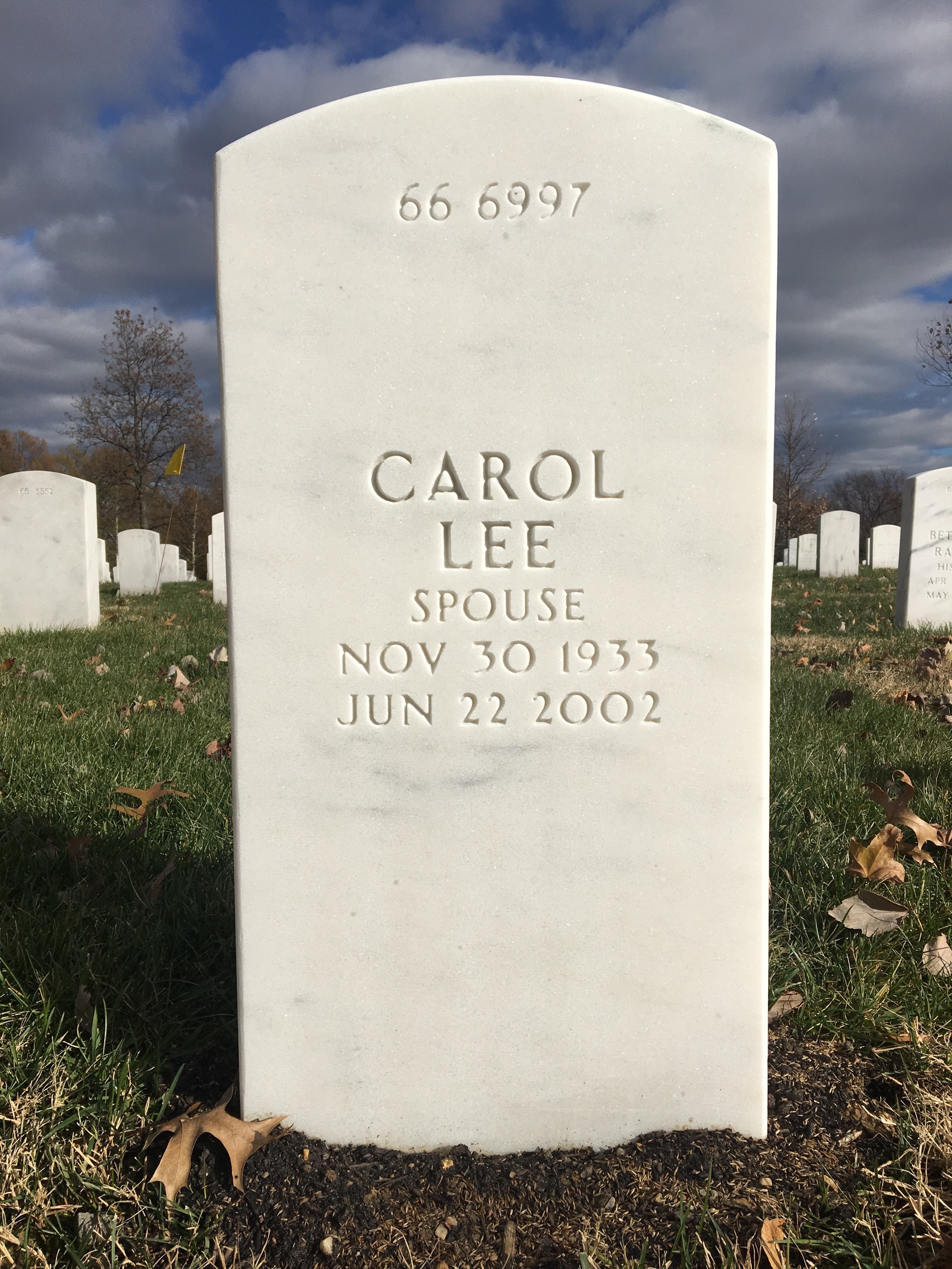 Back of headstone — Robert Moore