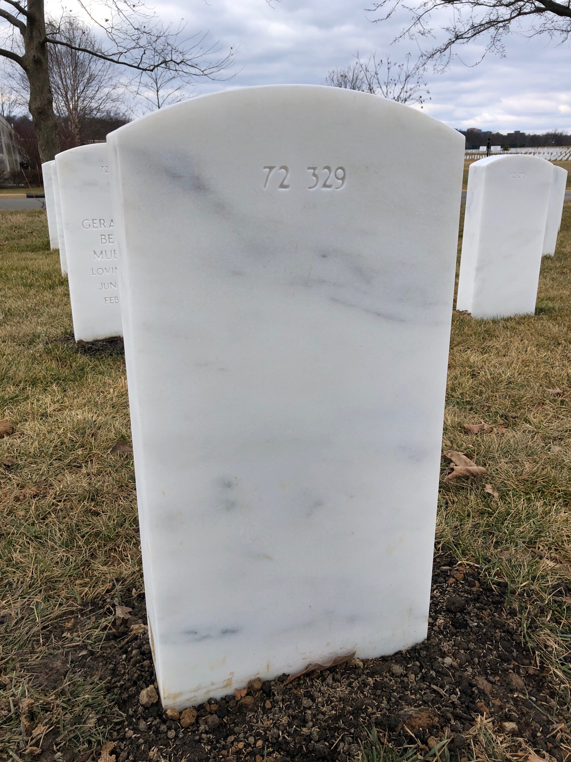 Back of headstone — Vincent P Stanczyk
