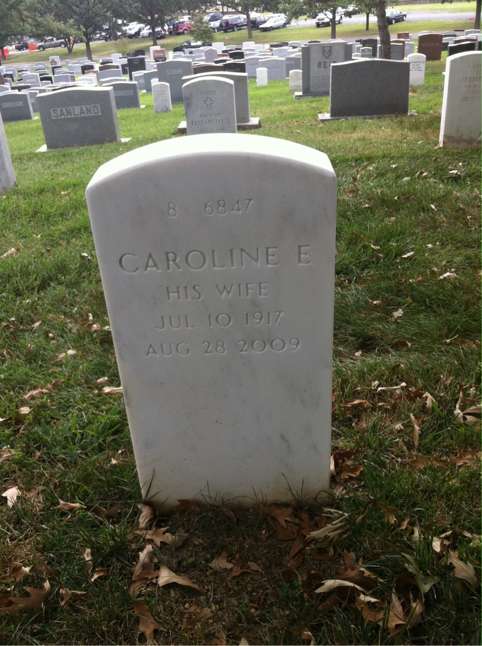 Back of headstone — Nelson Karicher