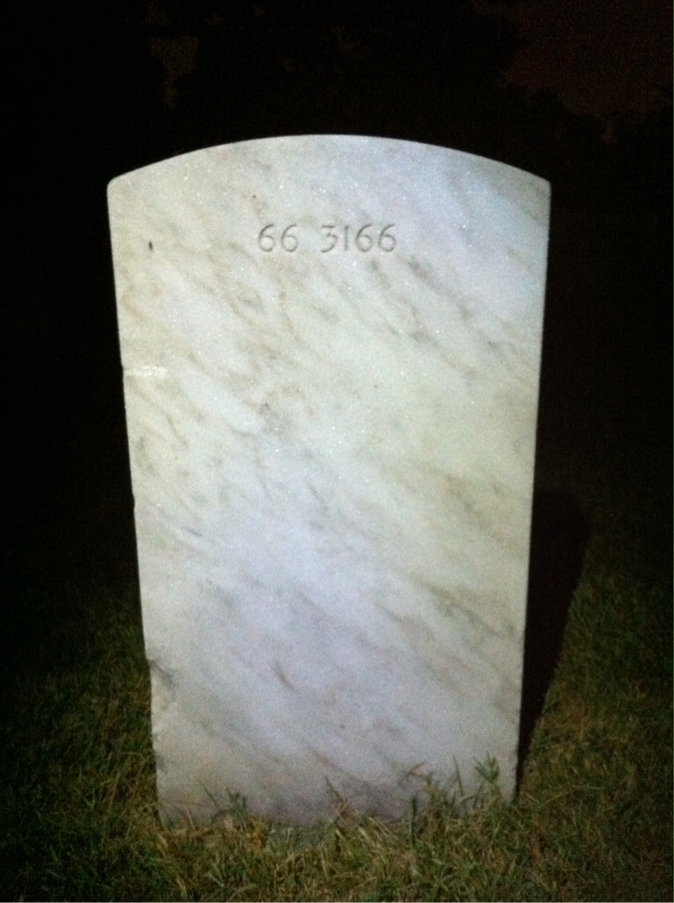 Back of headstone — Lloyd Allen