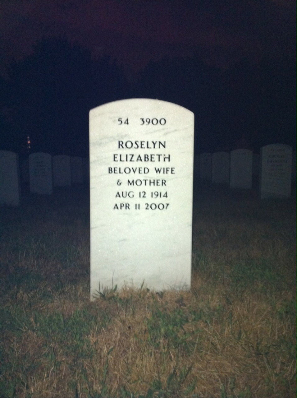 Back of headstone — Lewis Scharschmidt