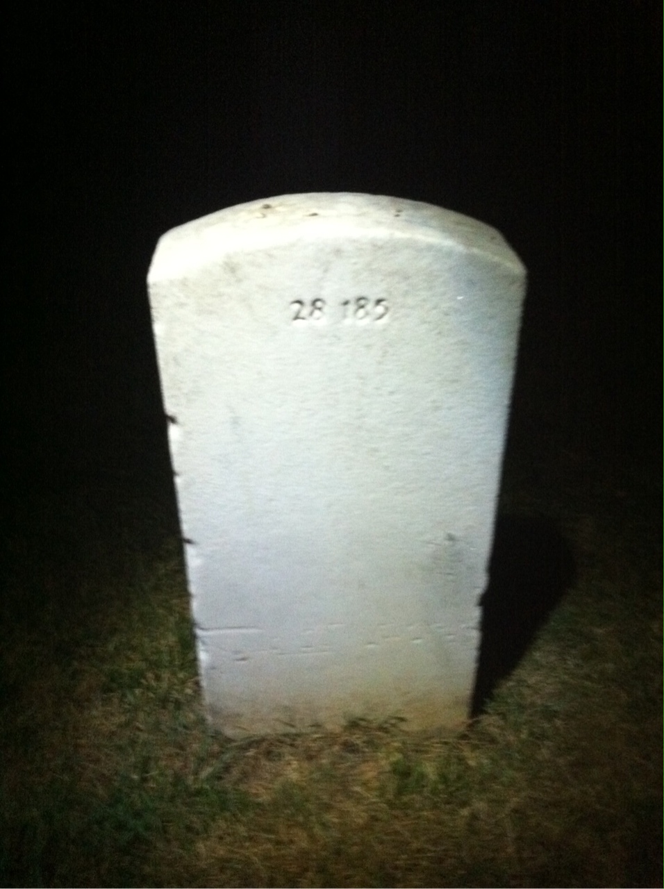 Back of headstone — Raymond Anderson