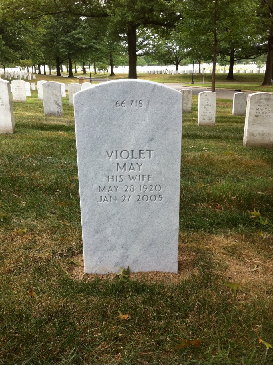 Back of headstone — Harold Yelton