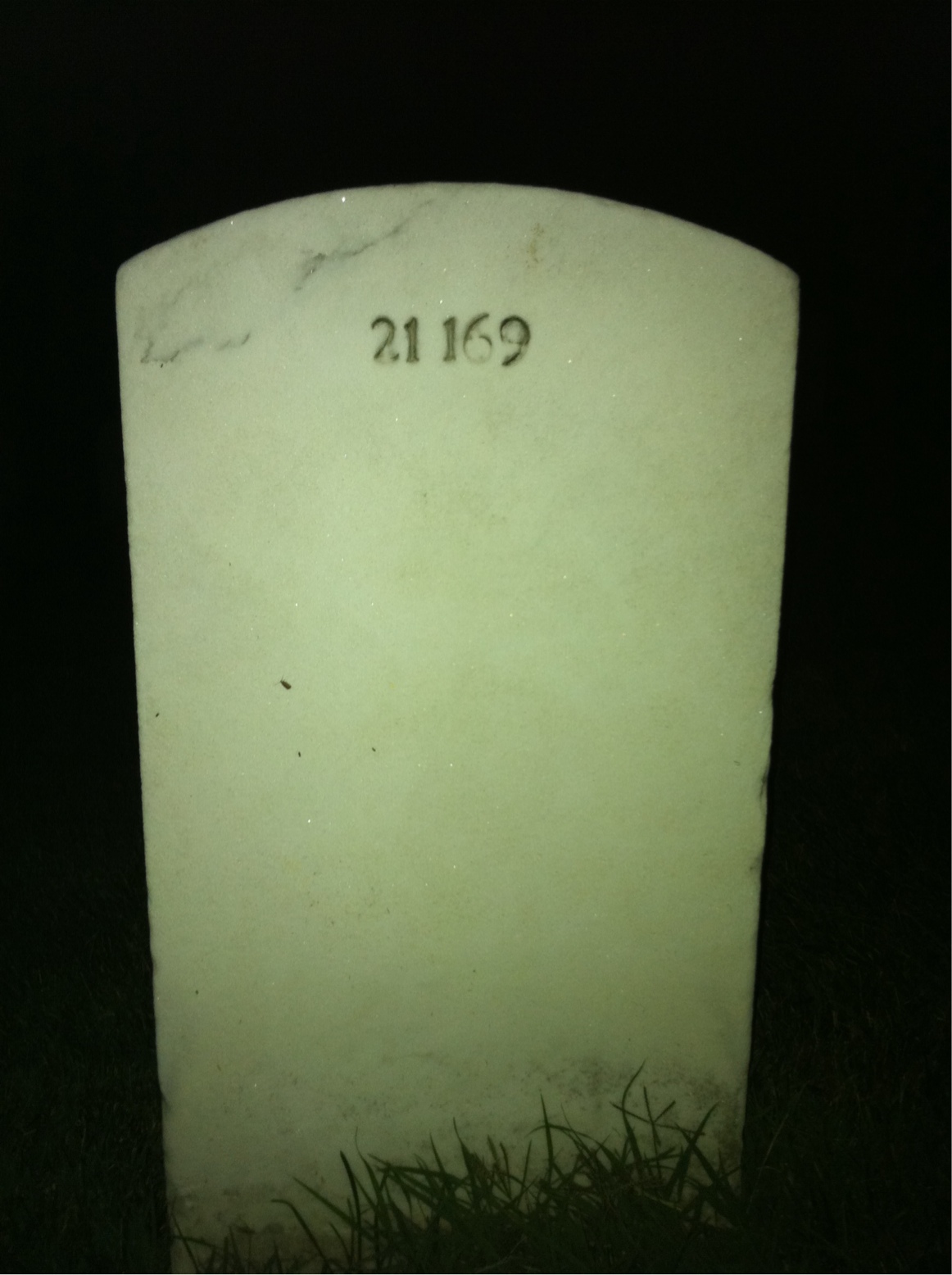 Back of headstone — Sayres Milliken