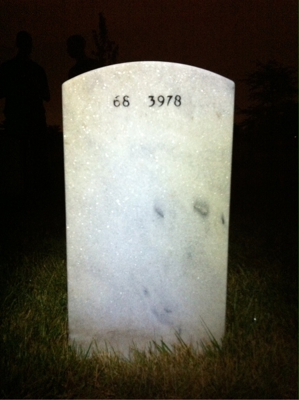 Back of headstone — Alan Kaplan