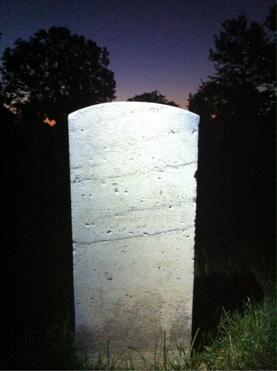 Back of headstone — William Murphy