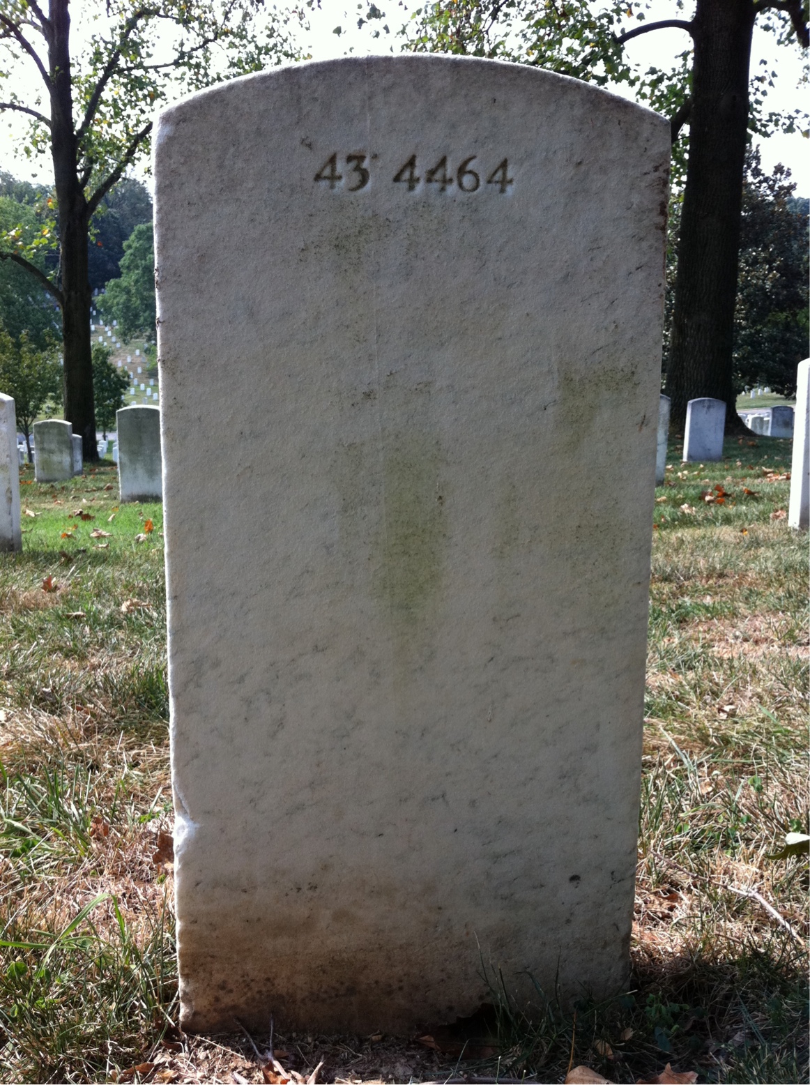 Back of headstone — Effie Crockett