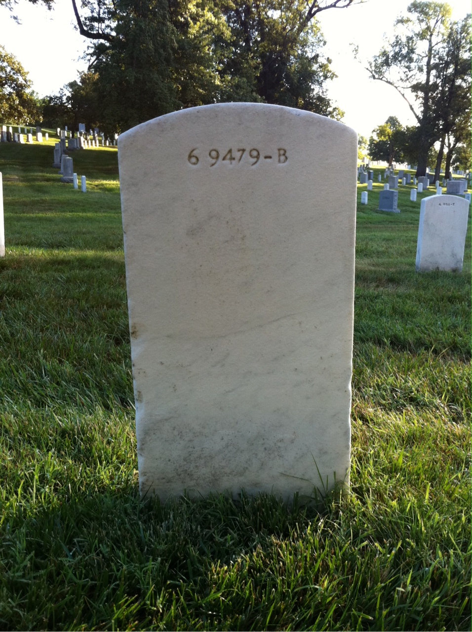 Back of headstone — Robert Mulroney