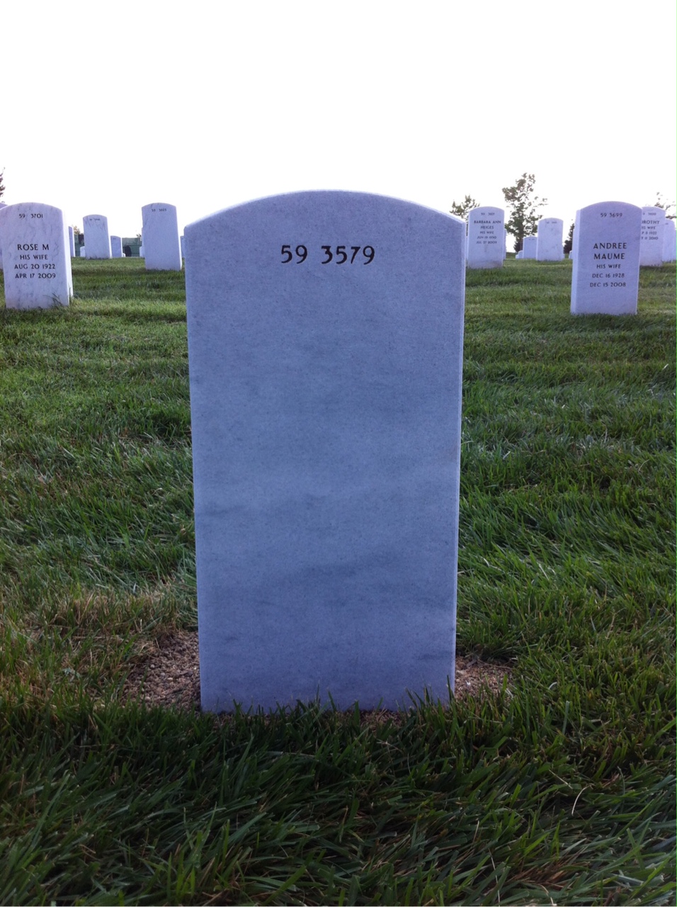 Back of headstone — Charles Mac Ivor
