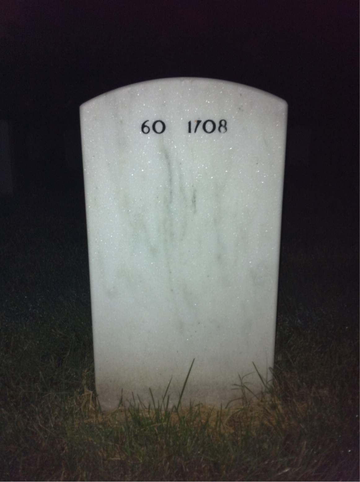 Back of headstone — Francis O'Brien