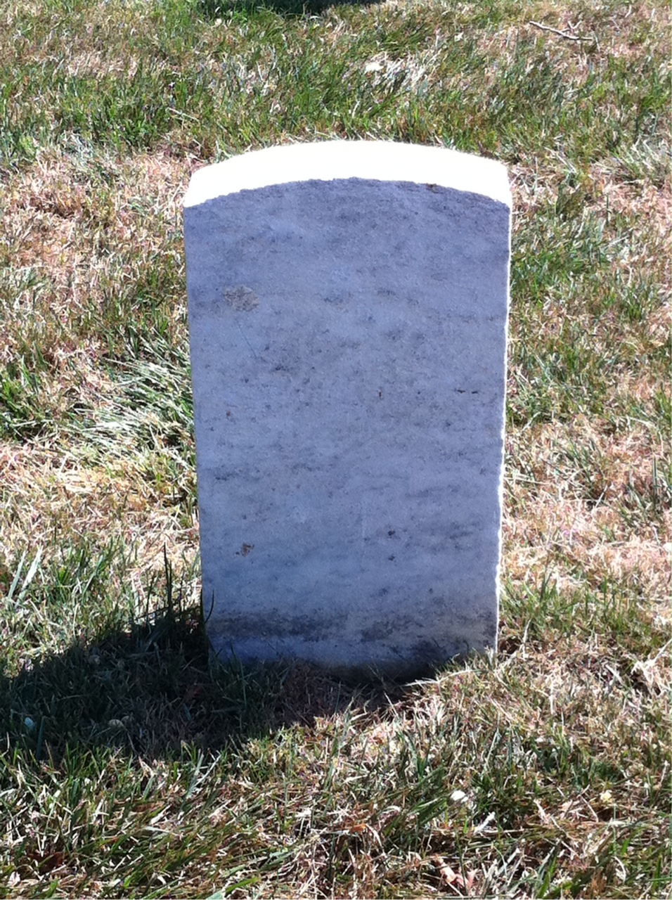 Back of headstone — Odin Arnold