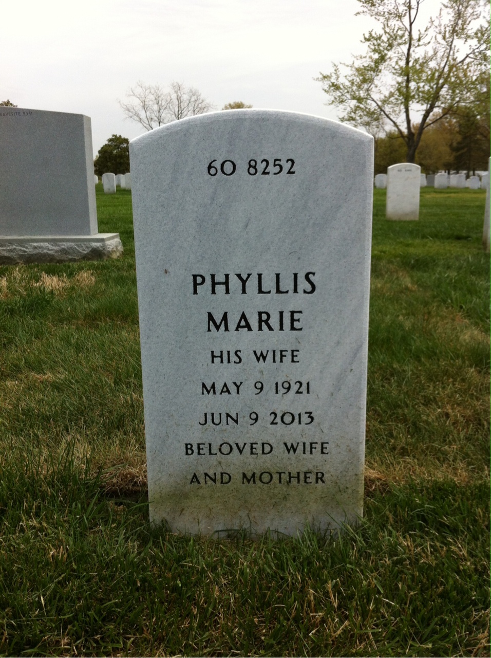 Back of headstone — Frank Siddall
