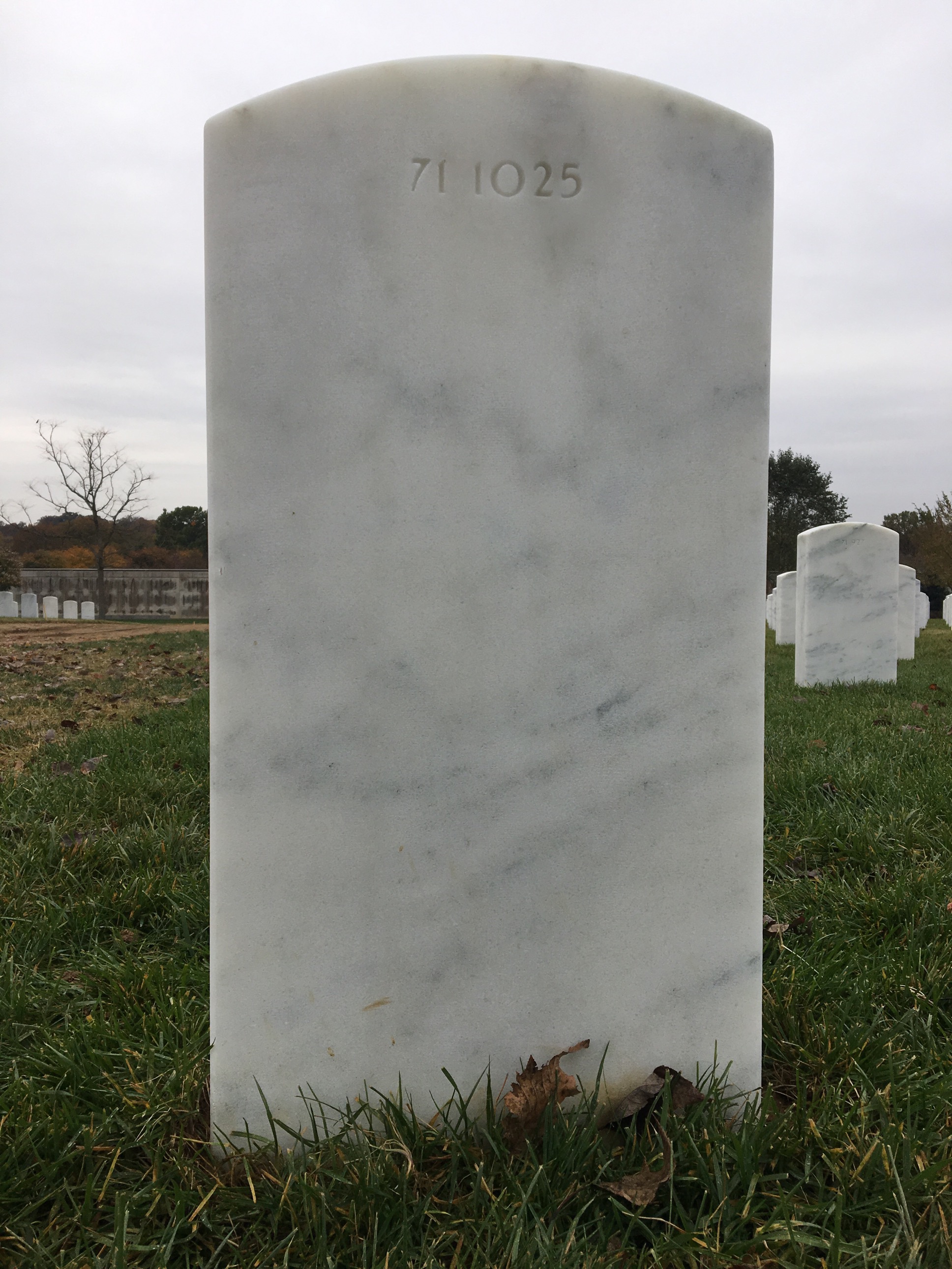 Back of headstone — Carolyn Crockett