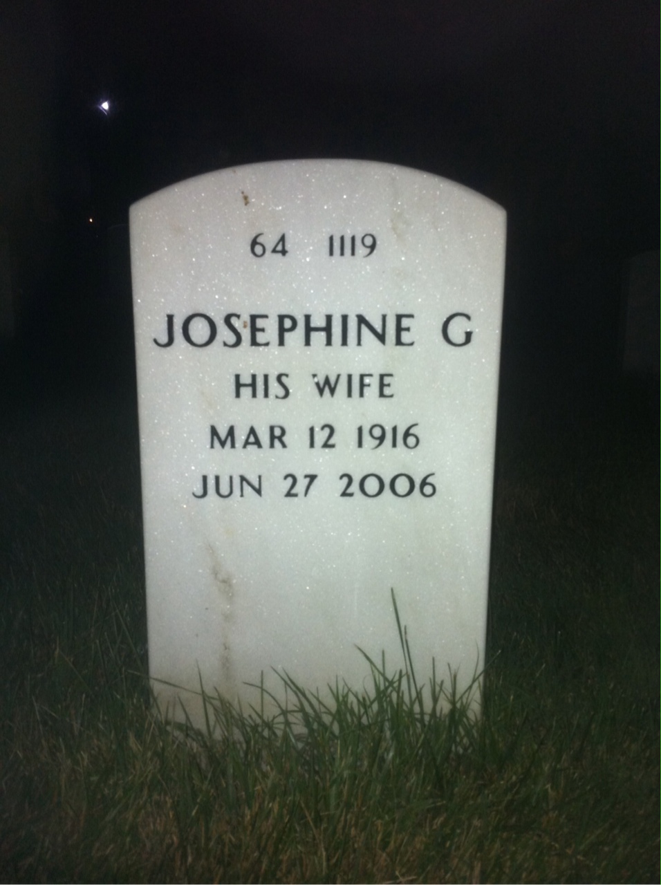 Back of headstone — Michael Looney
