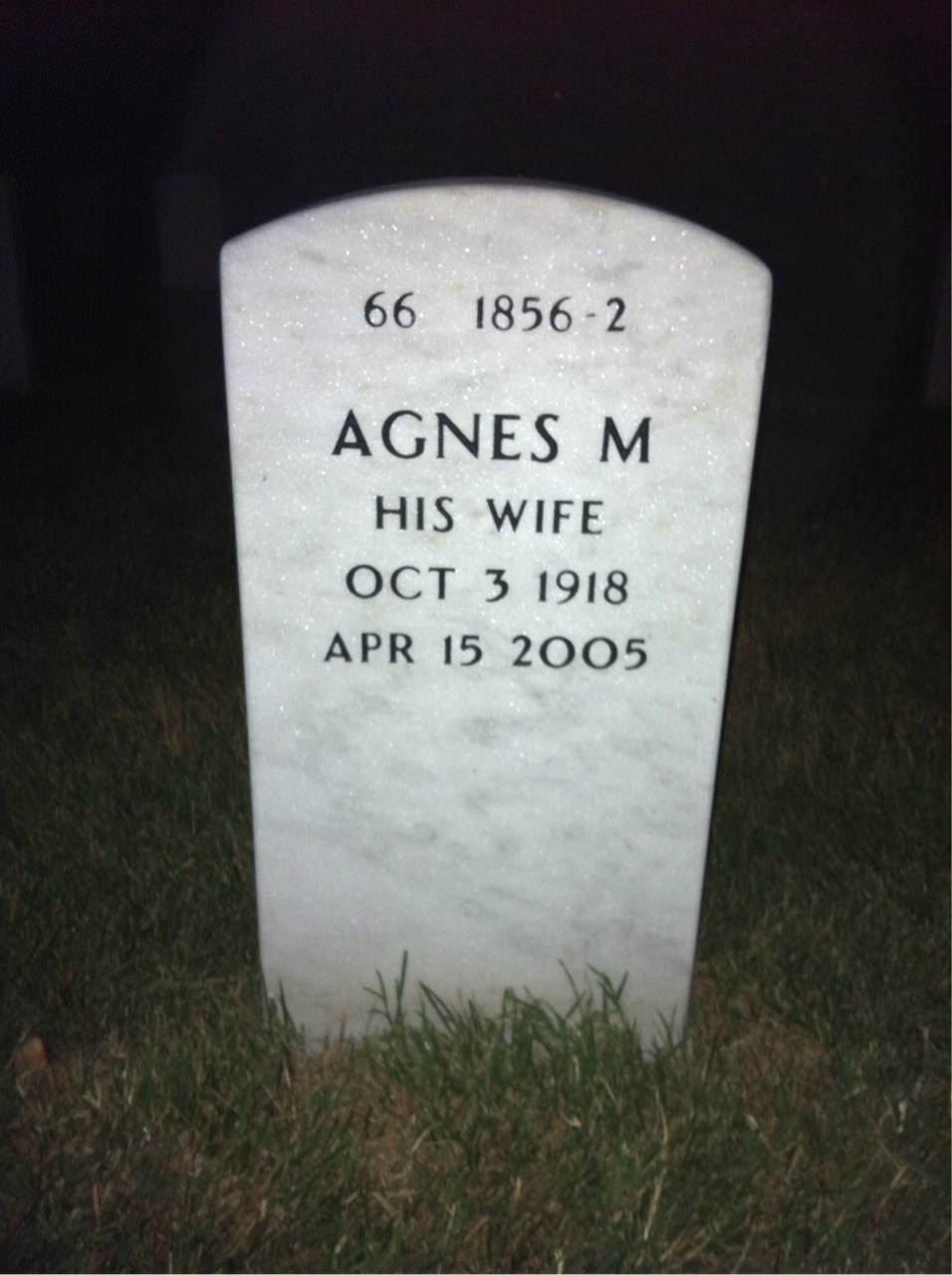 Back of headstone — Homer Russell