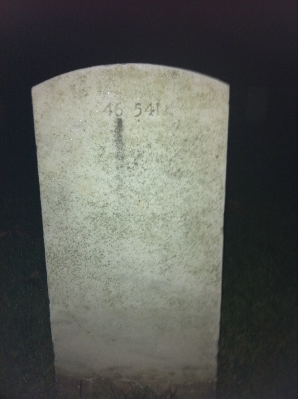 Back of headstone — Leo Cox