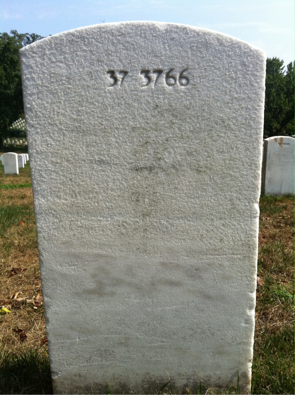 Back of headstone — Raymond Morrison