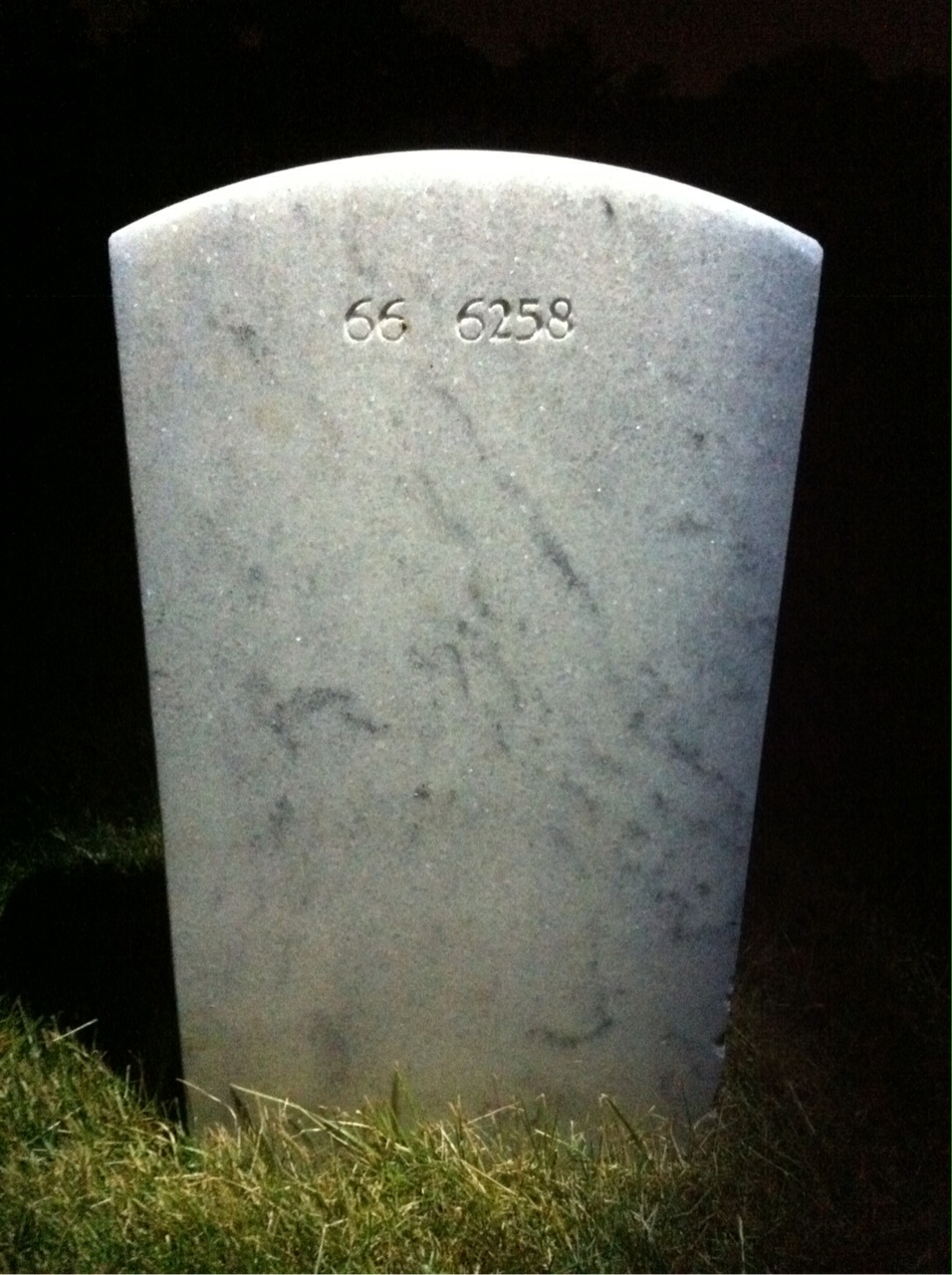 Back of headstone — Thomas G Devold