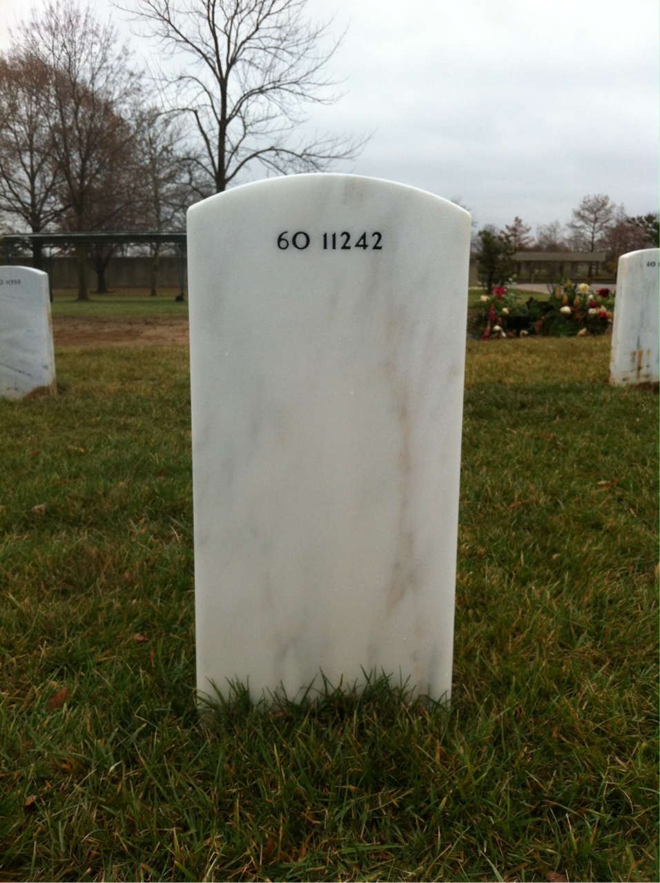Back of headstone — Charles Andrew Newman