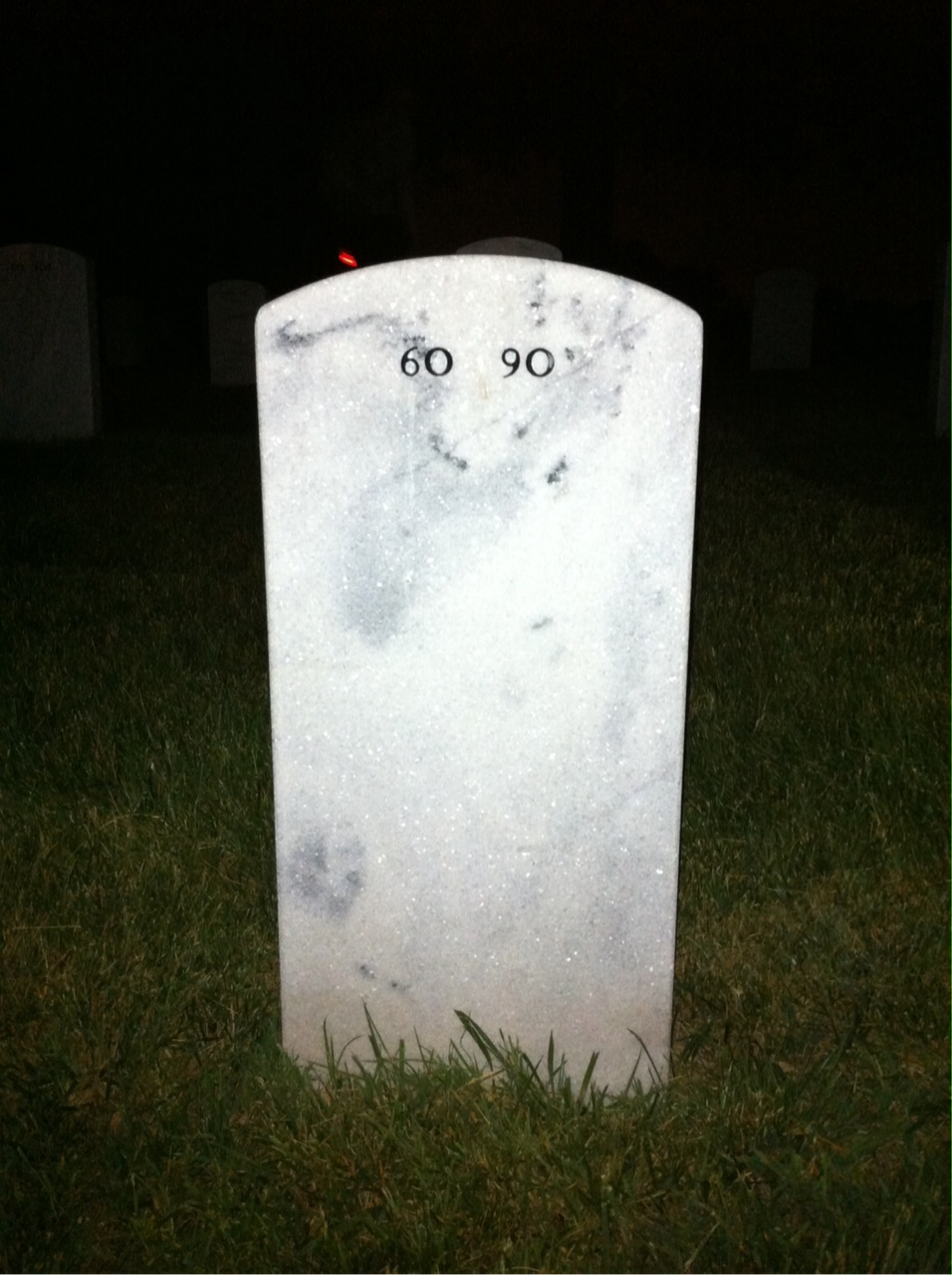 Back of headstone — Larry Oliphant