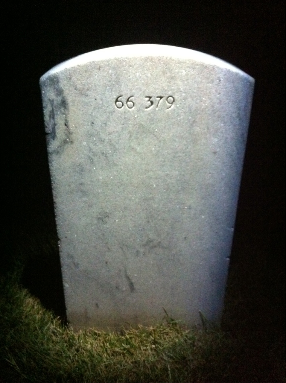 Back of headstone — William Joseph Mccallum