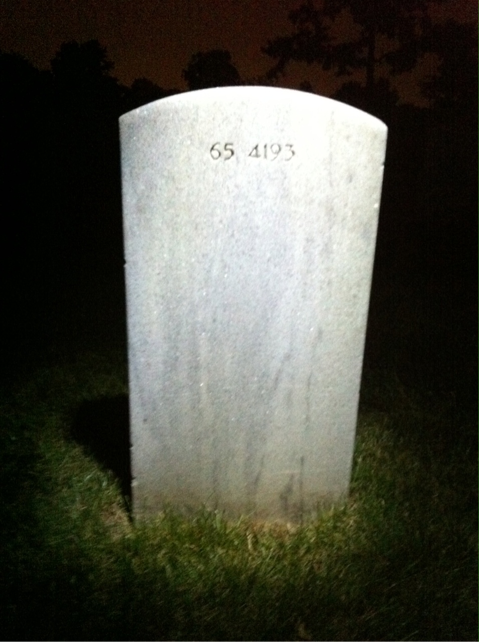 Back of headstone — Robert Joseph Smolensky