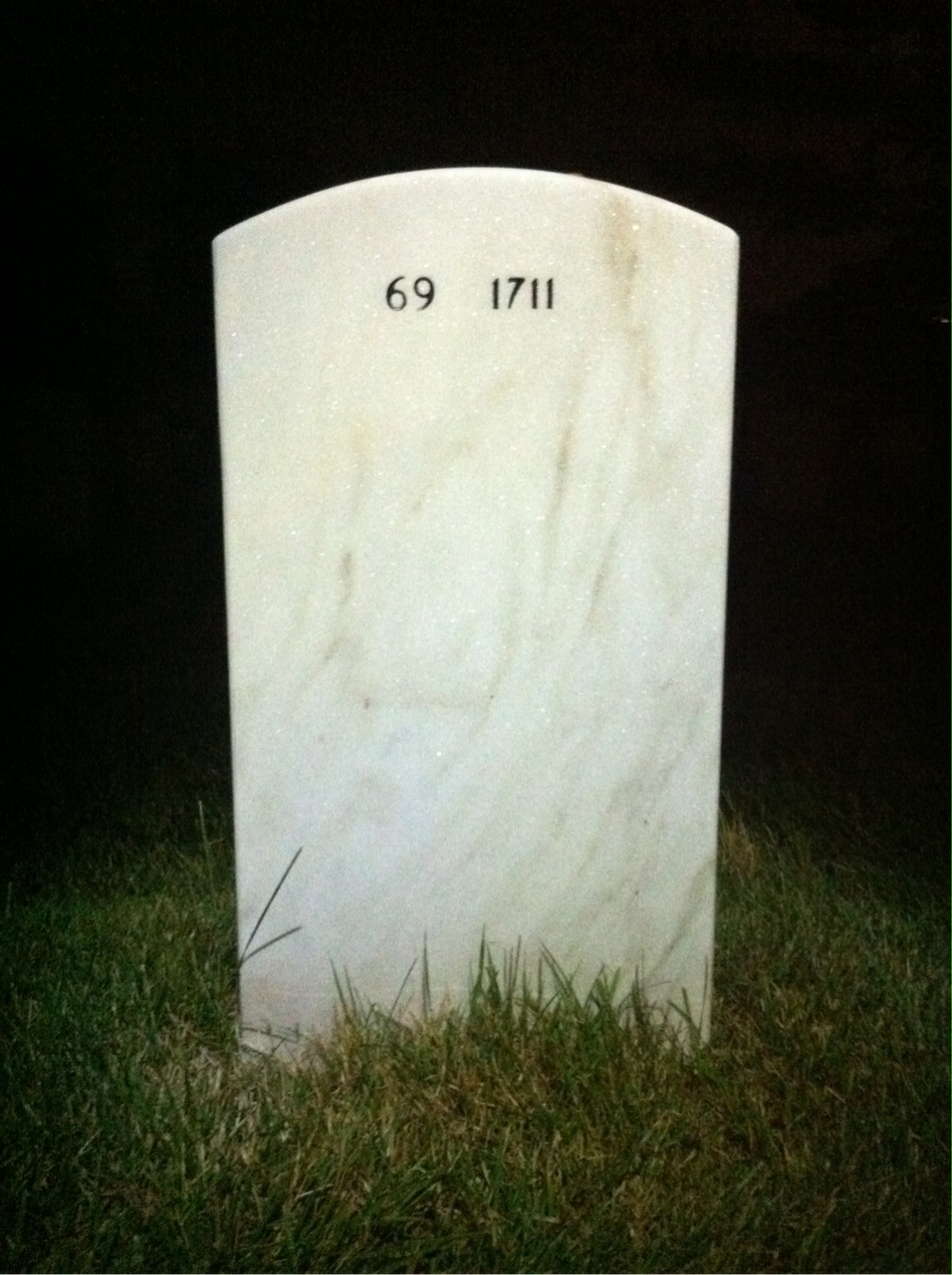 Back of headstone — Jaime Garza