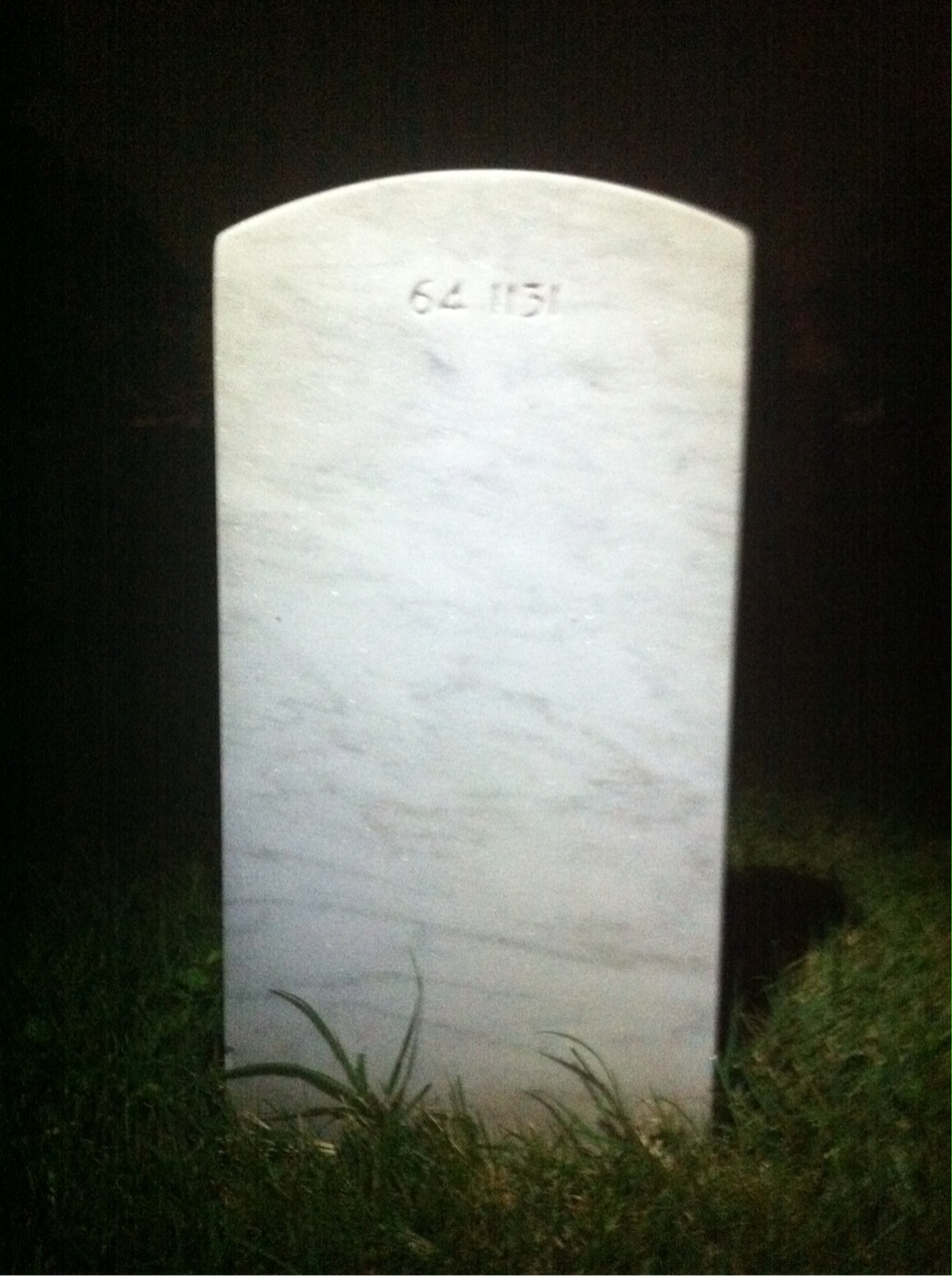 Back of headstone — Mary Angelich