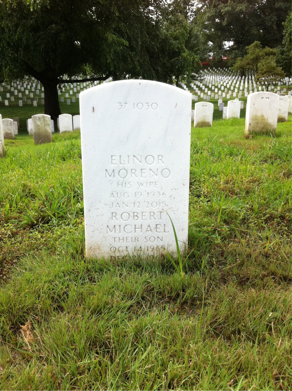 Back of headstone — Andrew Conversano