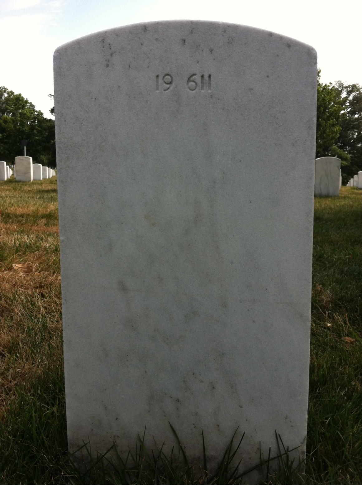 Back of headstone — John Berber