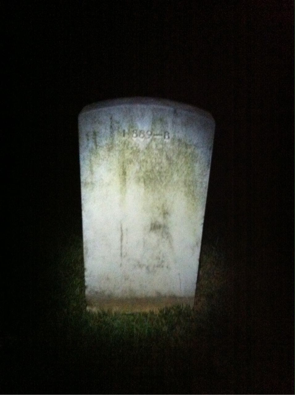 Back of headstone — George Berezna
