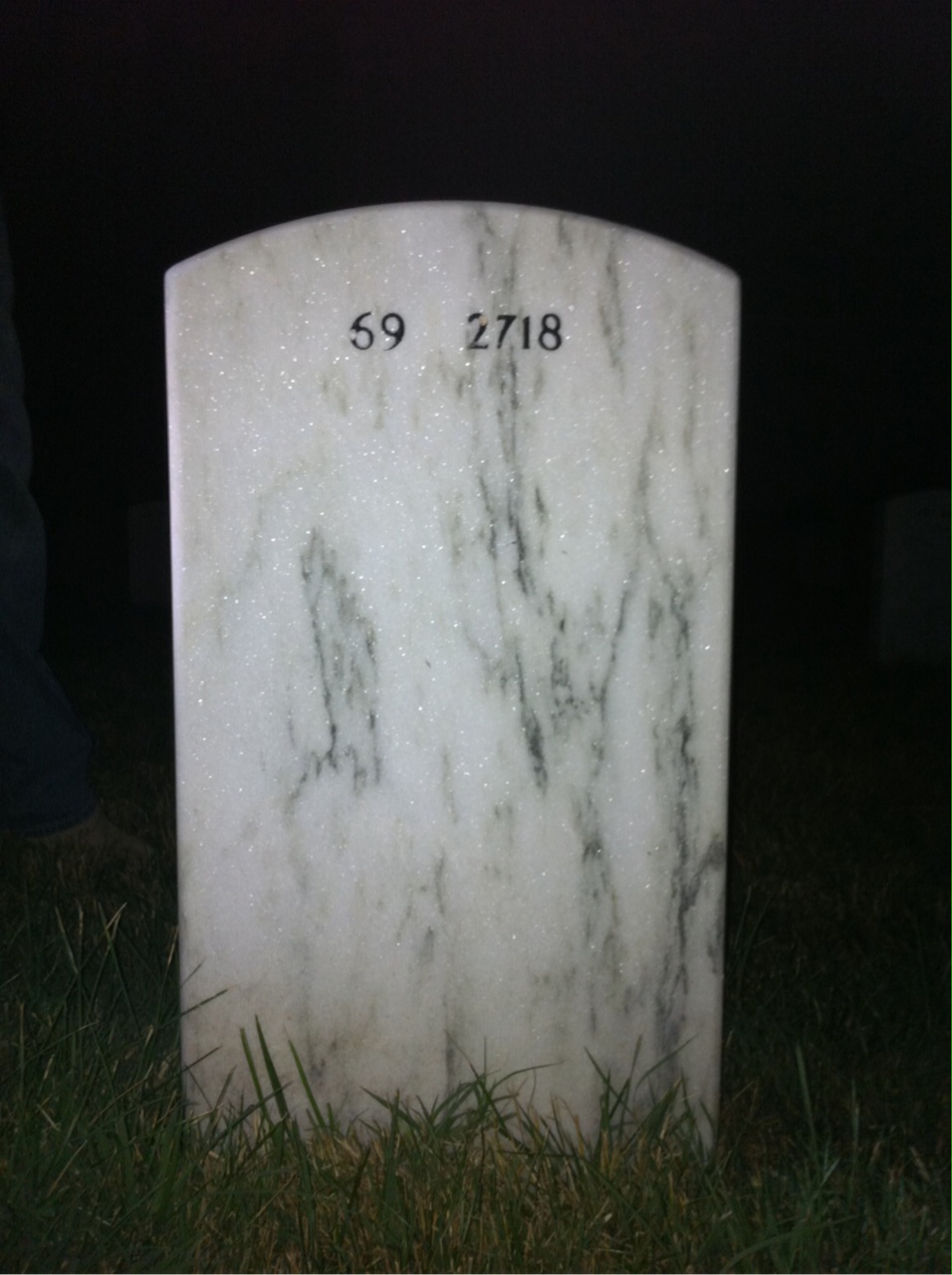 Back of headstone — John Bryant