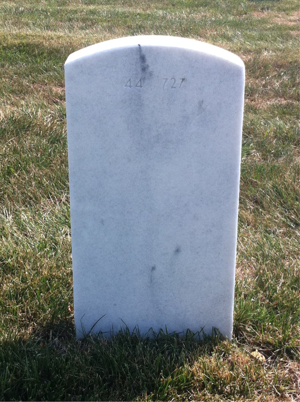 Back of headstone — Lindsay Sparks