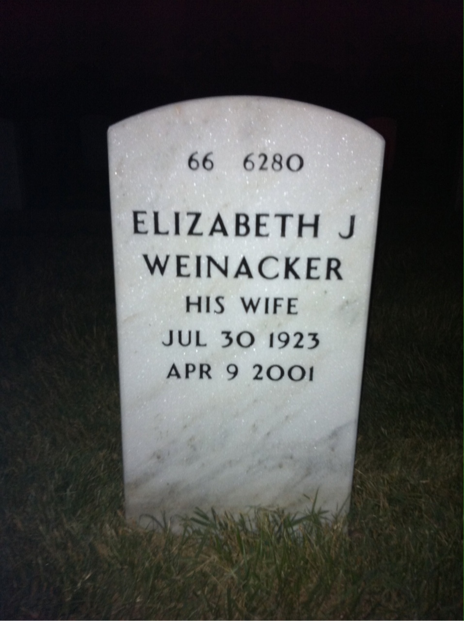 Back of headstone — Ralph Merrill