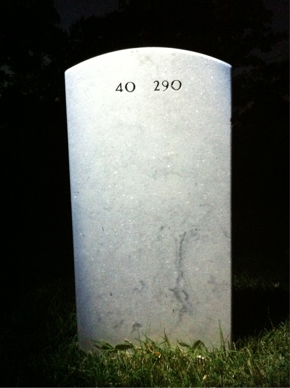 Back of headstone — Joseph Revell