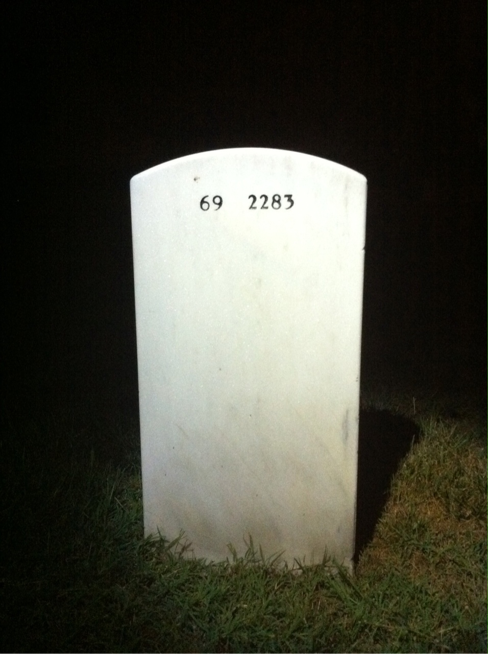Back of headstone — Robert Soltero