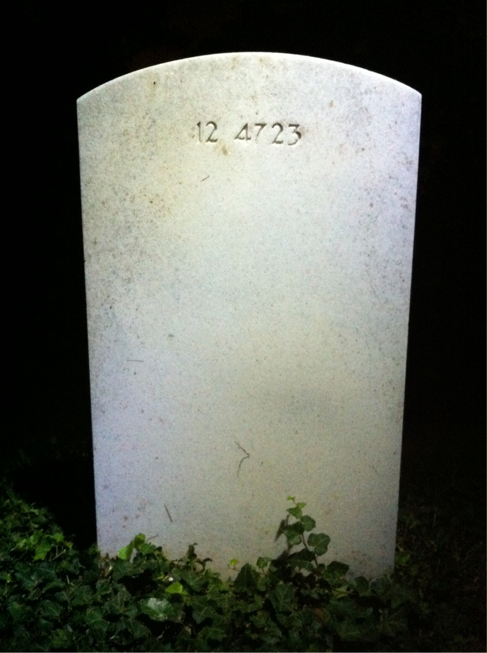Back of headstone — Mary Bennett