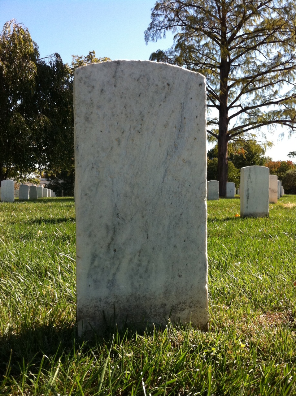 Back of headstone — Cornelius Alexander