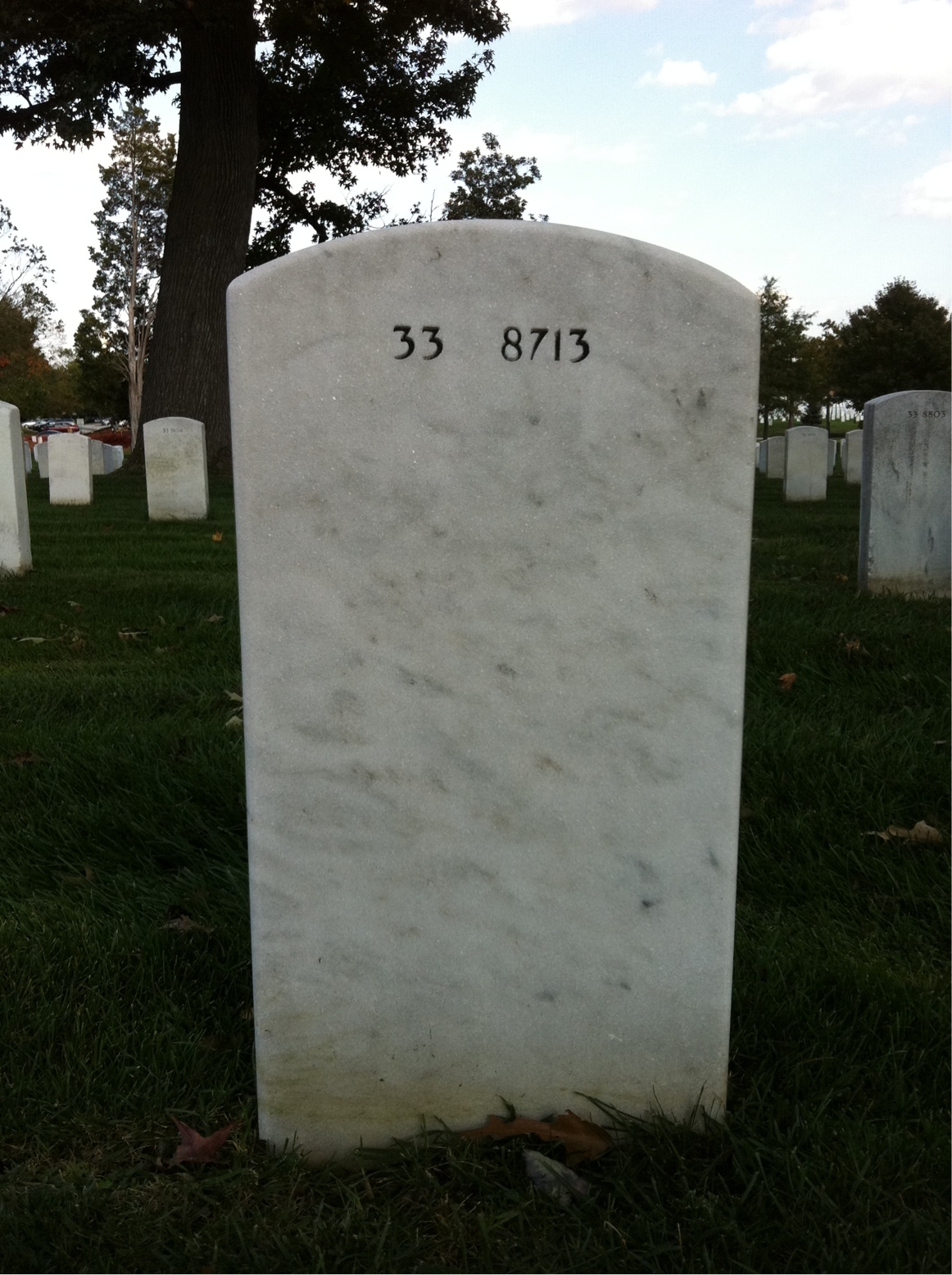 Back of headstone — Renato Inguillo
