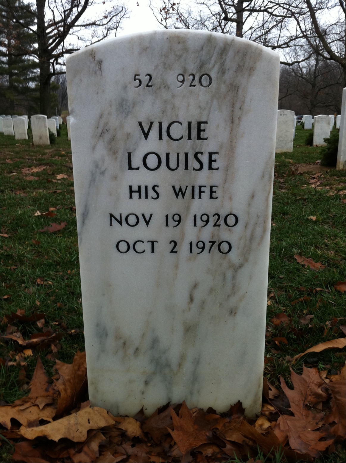 Back of headstone — Albert De Angelis