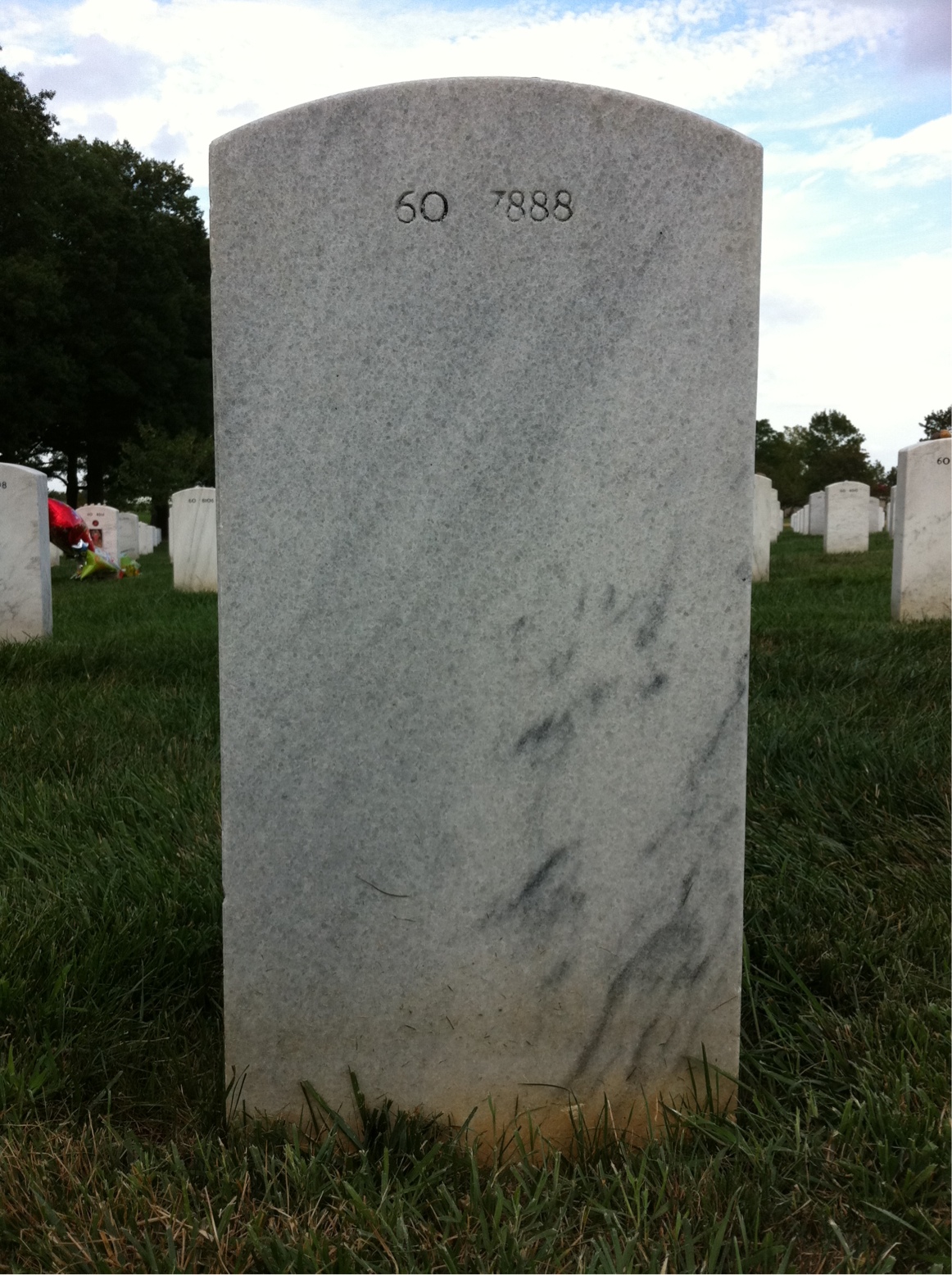 Back of headstone — Darryl Dent