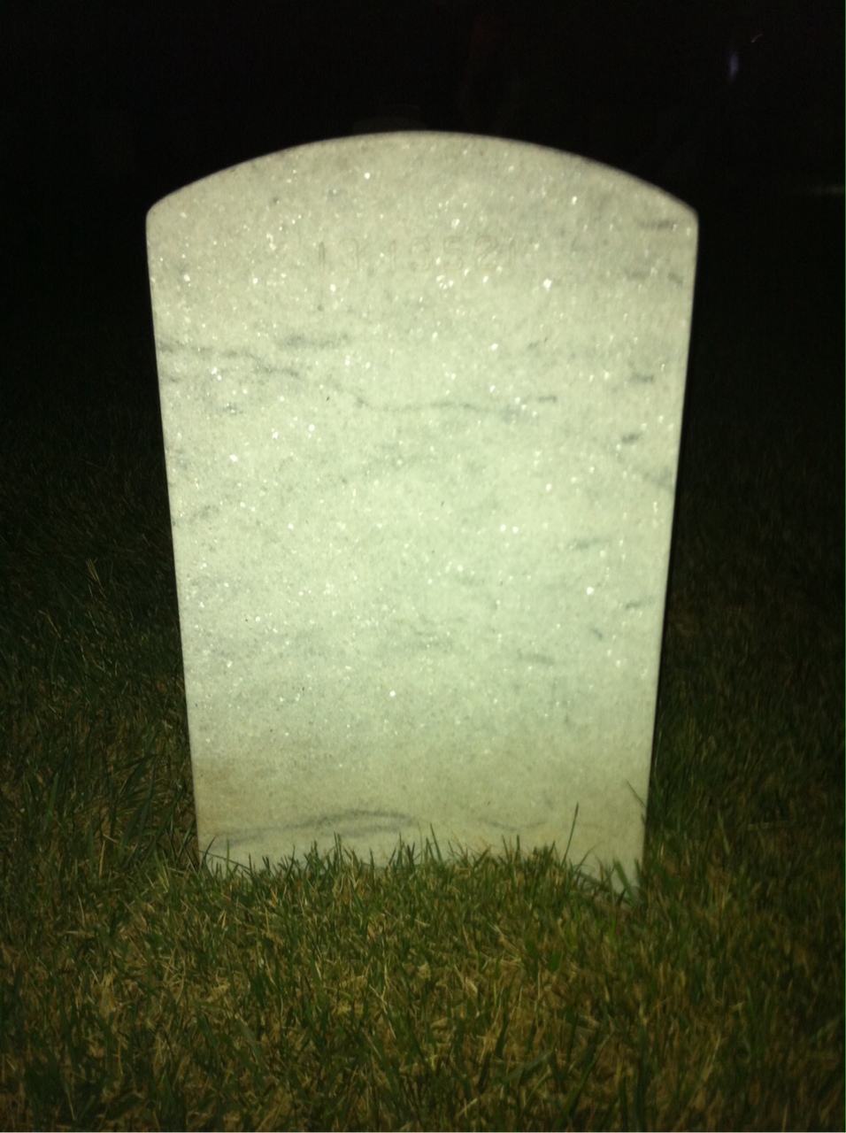 Back of headstone — Frank Corby